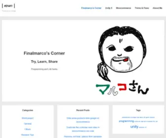 Finalmarco.com(Finalmarco's corner) Screenshot