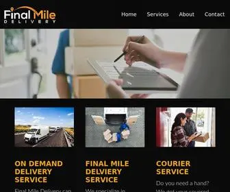 Finalmiledelivery.com(On Demand Delivery Services) Screenshot