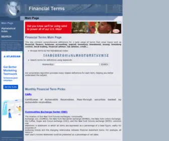 Finance-Lib.com(Definitions of Financial) Screenshot