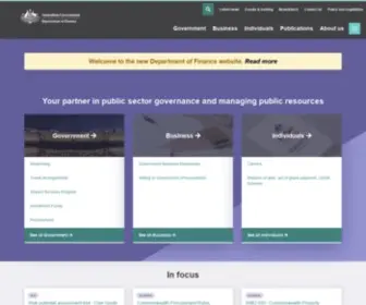 Finance.gov.au(Department of Finance) Screenshot