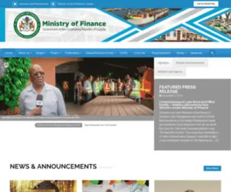 Finance.gov.gy(Ministry of Finance) Screenshot