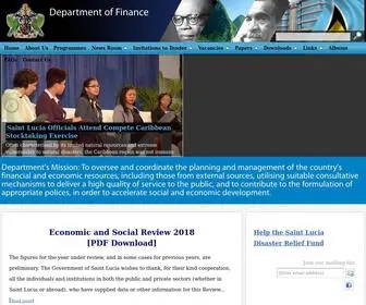 Finance.gov.lc(Department of Finance) Screenshot