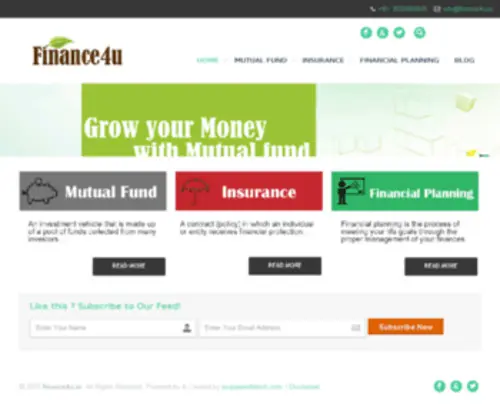 Finance4U.in(KNOWLEDGE IS KEY TO SUCCESS) Screenshot