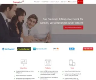 Financeads.net(Das Premium Affiliate Netzwerk im Finanzbereich) Screenshot