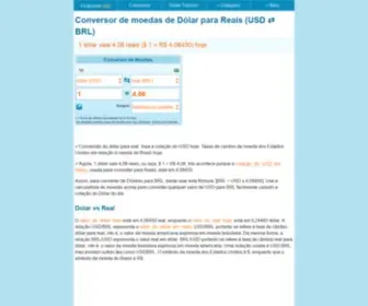 Financebr.com(Converter Dólar (USD)) Screenshot