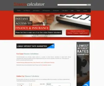 Financecalculator.co.za(Finance Calculators) Screenshot