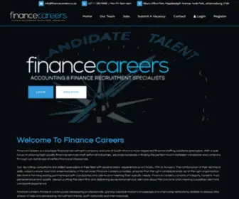 Financecareers.co.za(Finance Careers) Screenshot