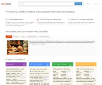 Financedocbox.com(Enjoy free comfortable tools to publish) Screenshot