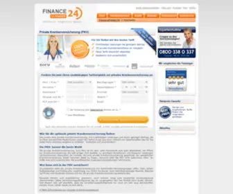 Financefinder24.de(Private Krankenversicherung PKV) Screenshot