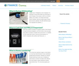 Financefordummies.net(Finance for Dummies) Screenshot