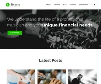 Financeformusicians.com(Finance For) Screenshot