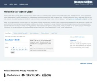 Financeglobe.com(Credit Card Applications & Personal Finance Tools) Screenshot