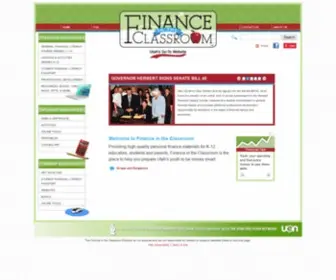 Financeintheclassroom.org(Finance in the Classroom) Screenshot