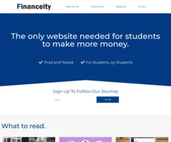 Financeity.com(Inspiring Students To Make More Money) Screenshot