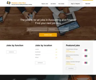 Financejobsnow.co.uk(Find Accounting Jobs and Finance Jobs at Finance Jobs Now) Screenshot