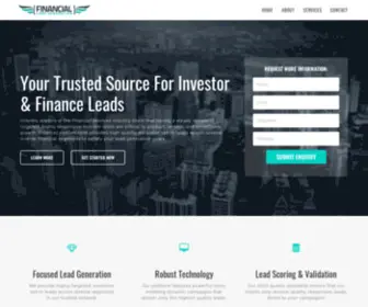 Financeleadgen.com(Financial Lead Generation) Screenshot