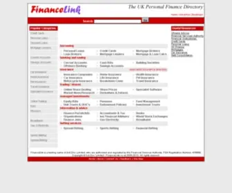 Financelink.co.uk(UK personal finance directory) Screenshot