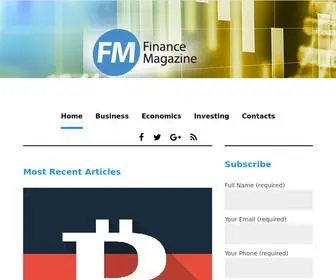 Financemagazine.uk(Finance Magazine) Screenshot