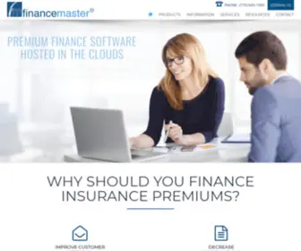 Financemaster.com(FinanceMaster Premium Finance Software Hosted In The Clouds) Screenshot