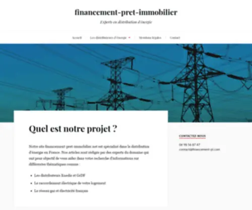 Financement-Pret-Immobilier.net(Experts en distribution d'énergie) Screenshot