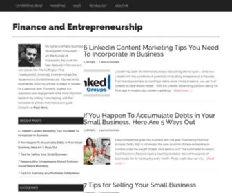 Financentric.com(Finance and Entrepreneurship) Screenshot