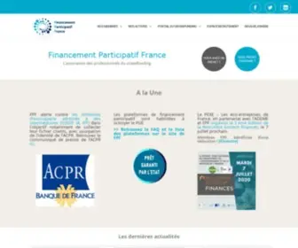 Financeparticipative.org(FPF Financement Participatif France) Screenshot