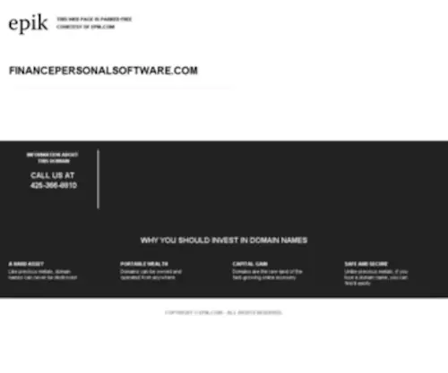 Financepersonalsoftware.com(Personal Finance) Screenshot