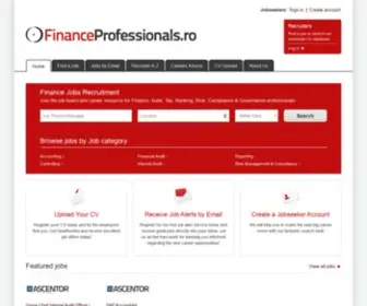 Financeprofessionals.ro(The Romanian finance recruitment job site) Screenshot