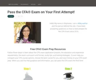 Financeresume.net(Pass the CFA Exam on Your First Attempt) Screenshot