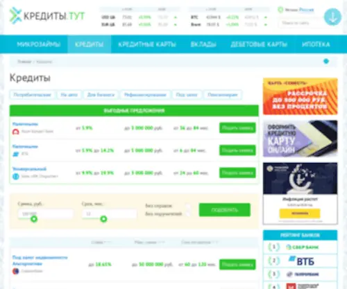 Finances-Credits.ru(Банкики) Screenshot