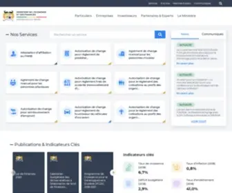 Finances.bj(Site officiel du Ministère de l’Économie et des Finances du Bénin) Screenshot