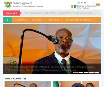 Finances.gouv.ci(Bienvenue) Screenshot