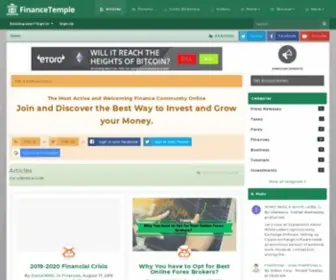 Financetemple.com(Finance Temple) Screenshot