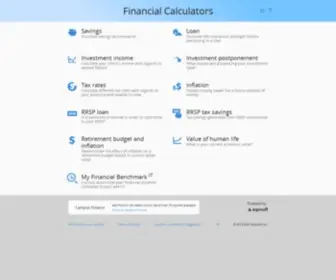 Financial-Calculators.ca(Financial Calculators) Screenshot