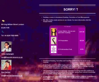 Financial-Careers.co.uk(Financial Careers) Screenshot