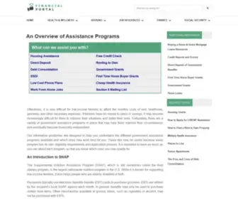 Financial-Portal.org(Understanding Assistance Programs) Screenshot