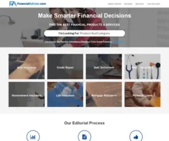 Financialadviser.com(Make Smarter Financial Decisions. Find the best financial products & services) Screenshot