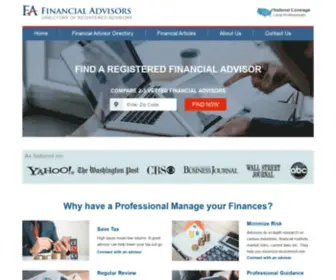 Financialadvisor.net(Find Leading Financial Advisors With) Screenshot