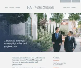 Financialalternatives.com(Wealth Management Advisors) Screenshot