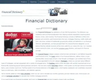 Financialdictionary.net(Financial Dictionary) Screenshot