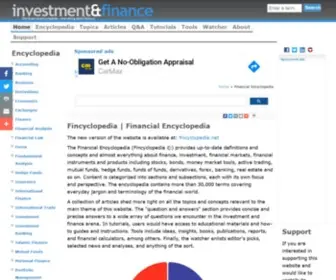 Financialencyclopedia.net(The Financial Encyclopedia) Screenshot