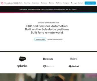 Financialforce.com(Cloud Salesforce Platform ERP Software Apps) Screenshot