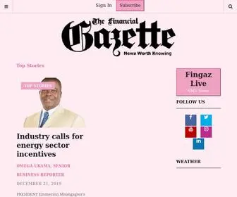 Financialgazette.co.zw(The Financial Gazette) Screenshot