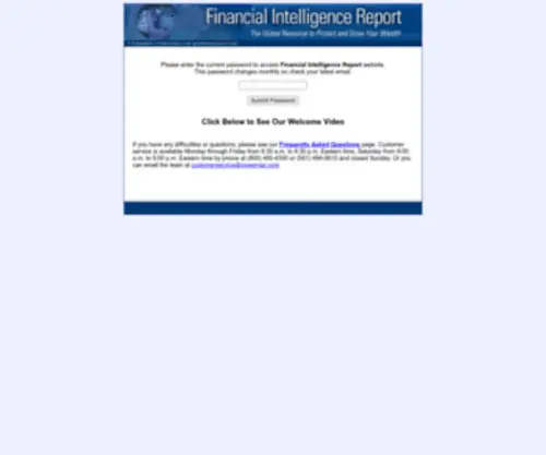 Financialintelligencereport.com(Financial Intelligence Report) Screenshot