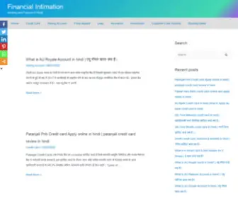 Financialintimation.com(Financial Intimation) Screenshot