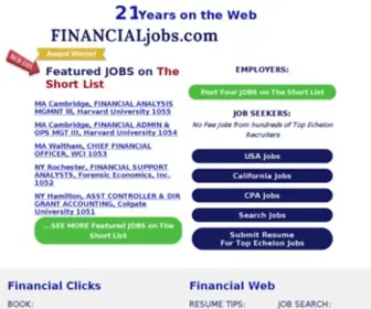 Financialjobs.com(WordPress) Screenshot