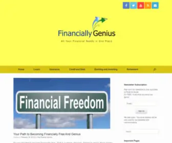 Financiallygenius.com(Financially Genius) Screenshot