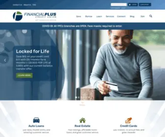 Financialpluscu.com(Credit Union in Des Moines) Screenshot