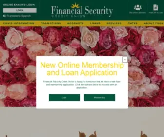 Financialsecuritycu.com(Financial Security CU) Screenshot