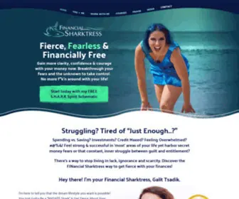 Financialsharktress.com(The Financial Sharktress) Screenshot